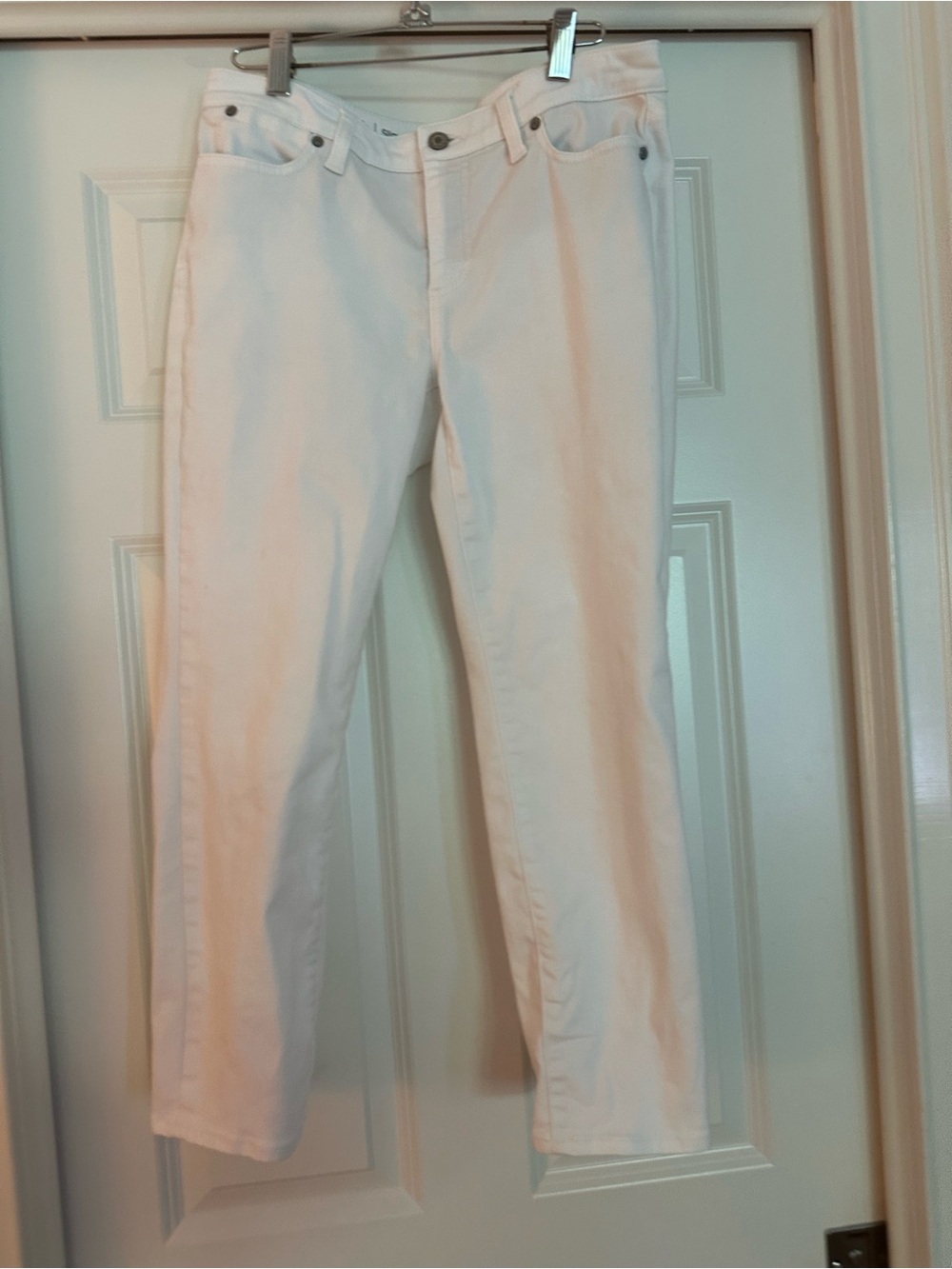 Talbot’s White Women's Straight-Leg Ankle Jeans